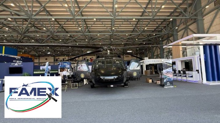 Participa Estado en Feria Aeroespacial México; lleva Black Hawk de Fuerza Civil