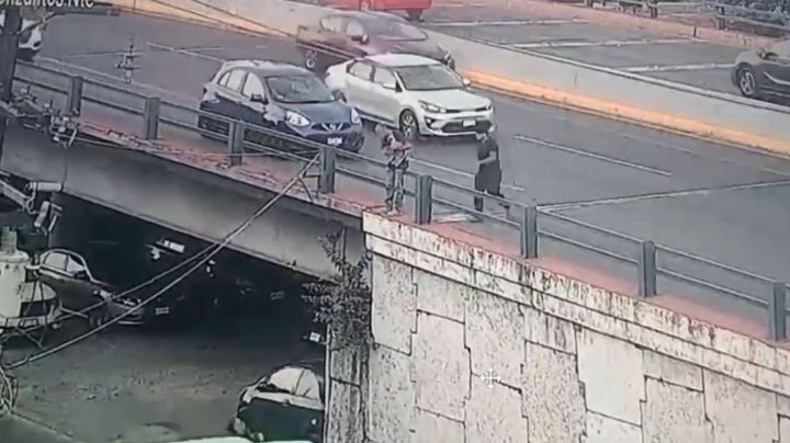 Ministeriales impiden que hombre y su perro caigan de puente en Gonzalitos