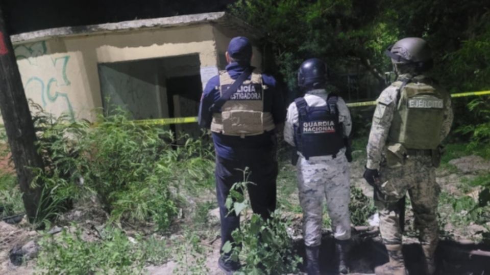 En el cateo participaron elementos de la Fiscalía de Tamaulipas y de la Sedena.