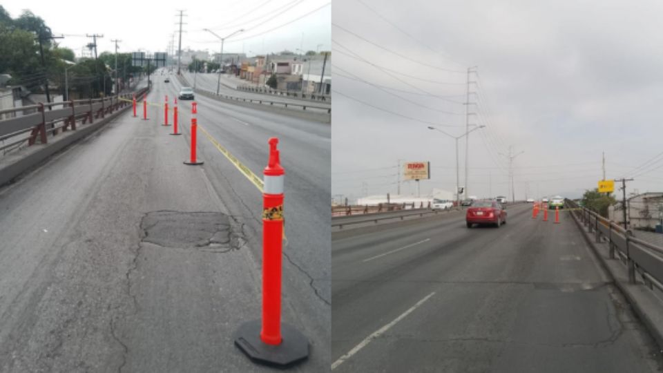 El cierre afectará el carril de baja velocidad en la circulación de Oriente a Poniente, que ya se encuentra bloqueado de manera preventiva.