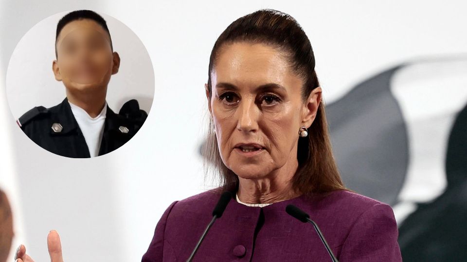 Claudia Sheinbaum, habla durante una rueda de prensa este lunes, en el Palacio Nacional de la Ciudad de México | EFE/ José Méndez
