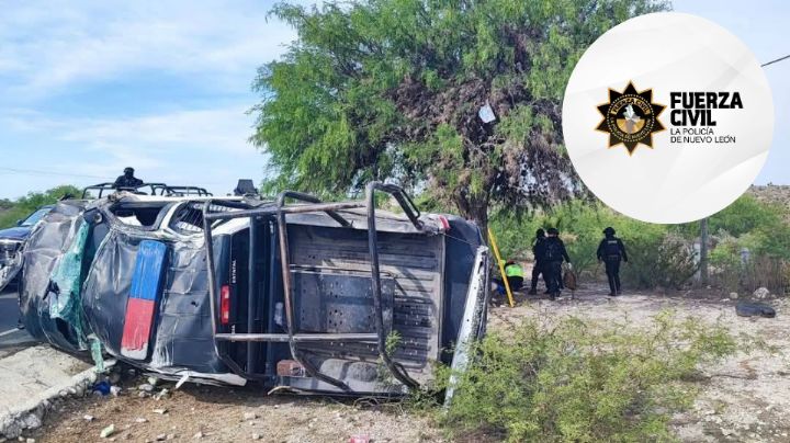 Fuerza Civil identifica a policías muertos tras volcadura en Doctor Arroyo