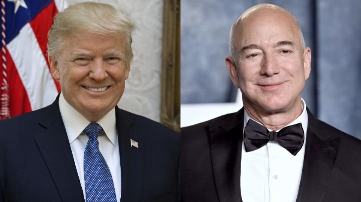 Trump elogia a Jeff Bezos tras desmentir que Amazon subiría los precios por los aranceles