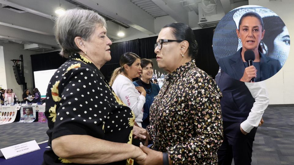 Rosa Icela Rodríguez junto a colectivos buscadores de personas desaparecidas | X / @rosaicela_