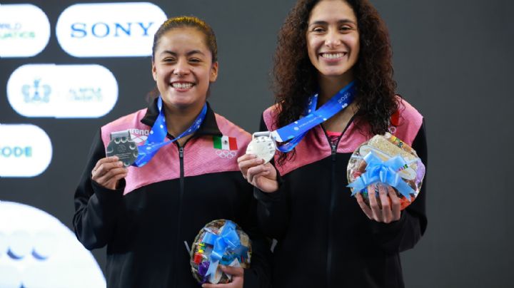 Gaby Agúndez y Ale Estudillo se cuelgan medalla de plata en la Copa del Mundo de Clavados