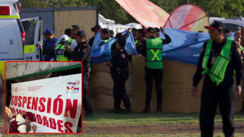 Tras la muerte de dos personas por la caída de una estructura metálica cerca de un escenario en el festival Ceremonia 2025,  cancelar los conciertos que se tenían programados para este día.