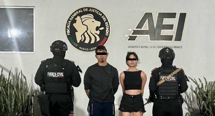 Cae pareja con más de 100 dosis de droga en Monterrey