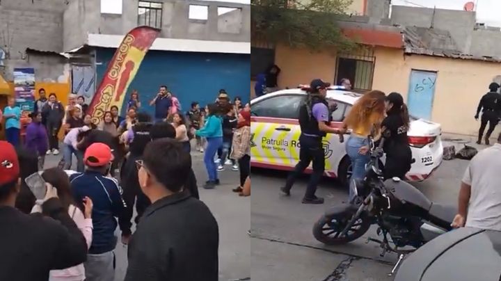 ¡Espantan a la clientela! Mujeres se van a los golpes en mercadito de Santa Catarina