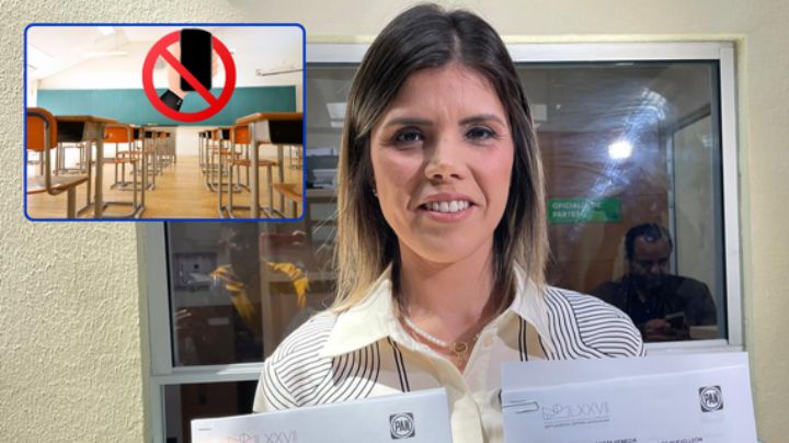Claudia Caballero impulsa prohibición de celulares en primarias y secundarias