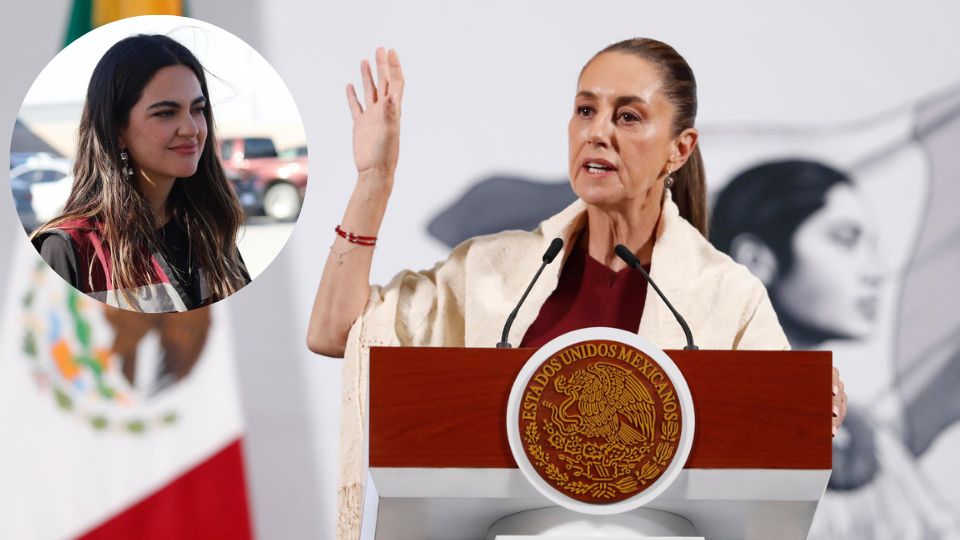 La presidenta de México, Claudia Sheinbaum, habla durante una rueda de prensa este martes, en el Palacio Nacional | EFE/Mario Guzmán