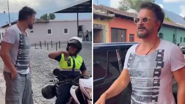 Tránsito sorprende a Ricardo Arjona mal estacionado mientras compraba dulces