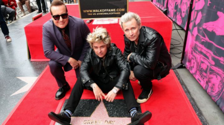 Green Day recibe su estrella en el Paseo de la Fama de Hollywood