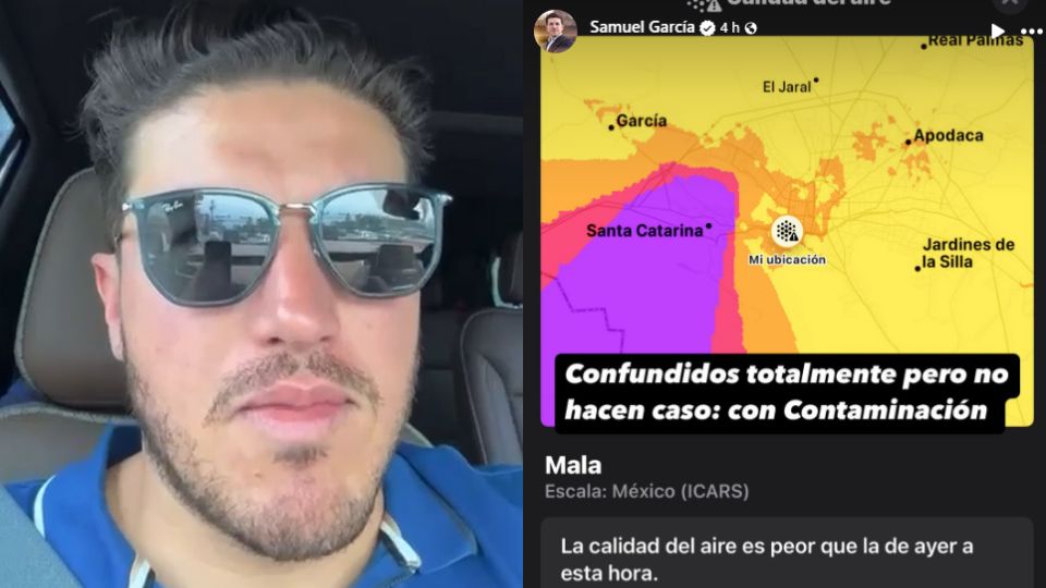 Critica Samuel García app de iPhone por arrojar datos sobre contaminación en Monterrey
