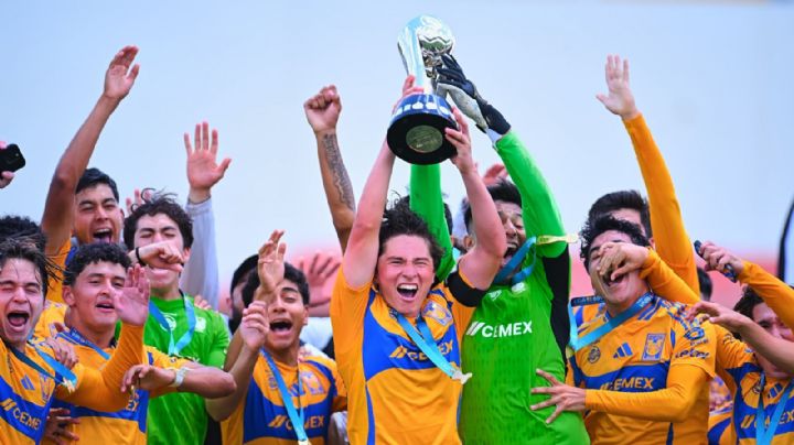 Tigres Sub-19 es campeón del Clausura 2025 tras golear 4-0 a Toluca en la Final