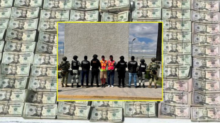 Arrestan a 2 hombres con 660 mil dólares en efectivo en Anáhuac, NL