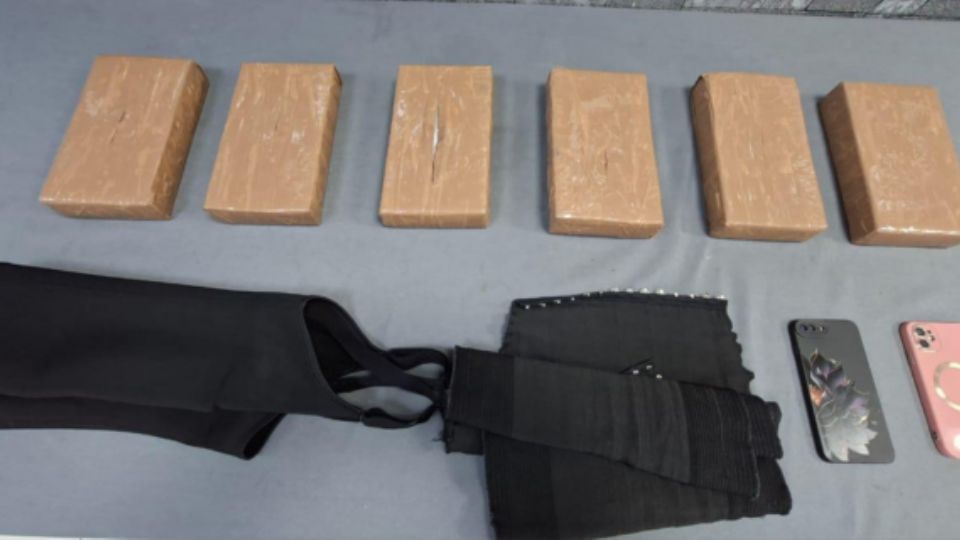 Parte de lo asegurado durante la detención.