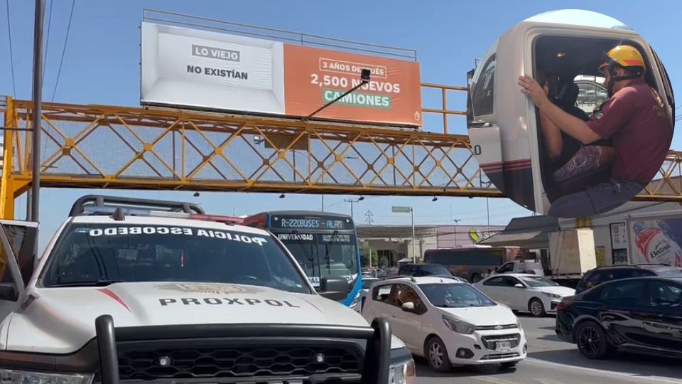 Evitan que mujer caiga de puente en Escobedo