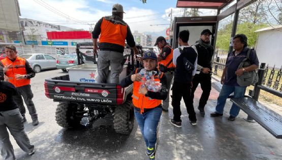 Protección Civil continúa con operativo de hidratación ante ola de calor en Monterrey