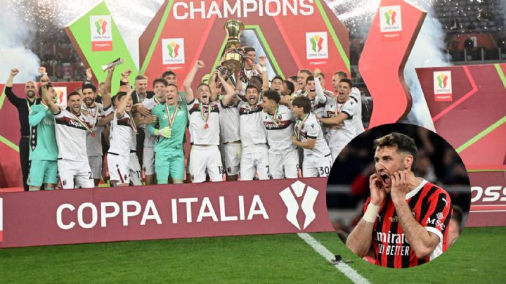 Santiago Giménez y AC Milan se quedan sin Copa Italia; Bolonia levanta el título
