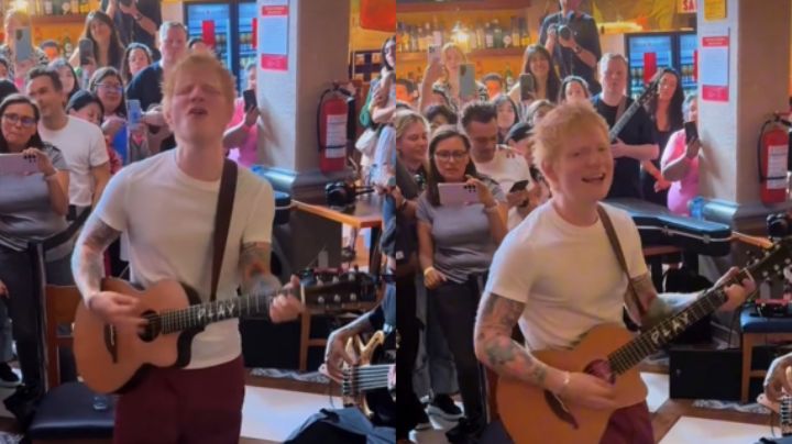 Ed Sheeran regala show a mexicanos en la Plaza Garibaldi de CDMX