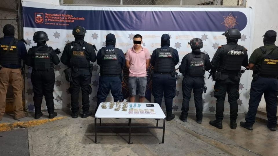 Detienen a un hombre presuntamente vinculado a delitos de alto impacto en Guadalupe.