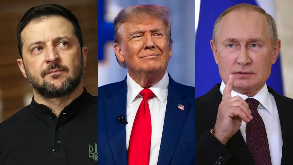 Trump anuncia llamada el lunes con Putin y Zelenski para negociar el fin de la guerra.