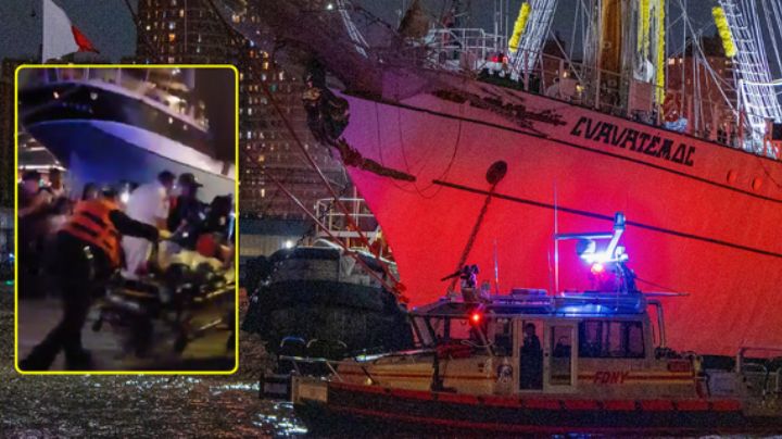 Choque del buque escuela Cuauhtémoc deja 23 heridos, 4 de ellos graves