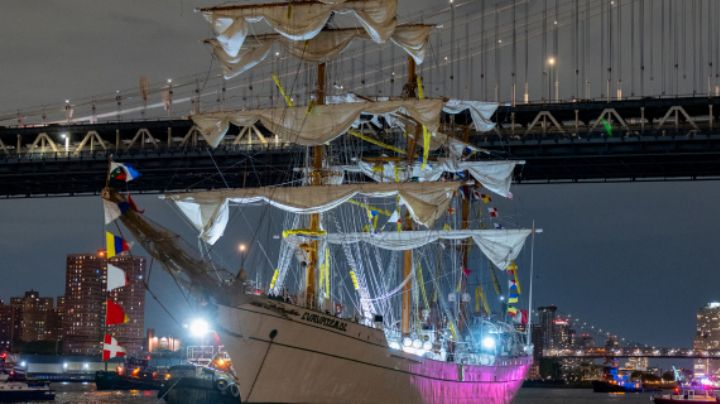 Heridos del choque entre el buque mexicano y el puente de Brooklyn comienzan a ser dados de alta