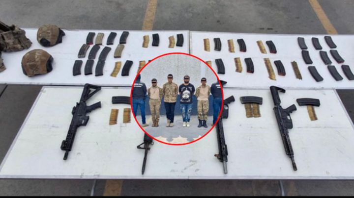 Arrestan a 4 presuntos miembros de un grupo criminal en Dr. González, NL
