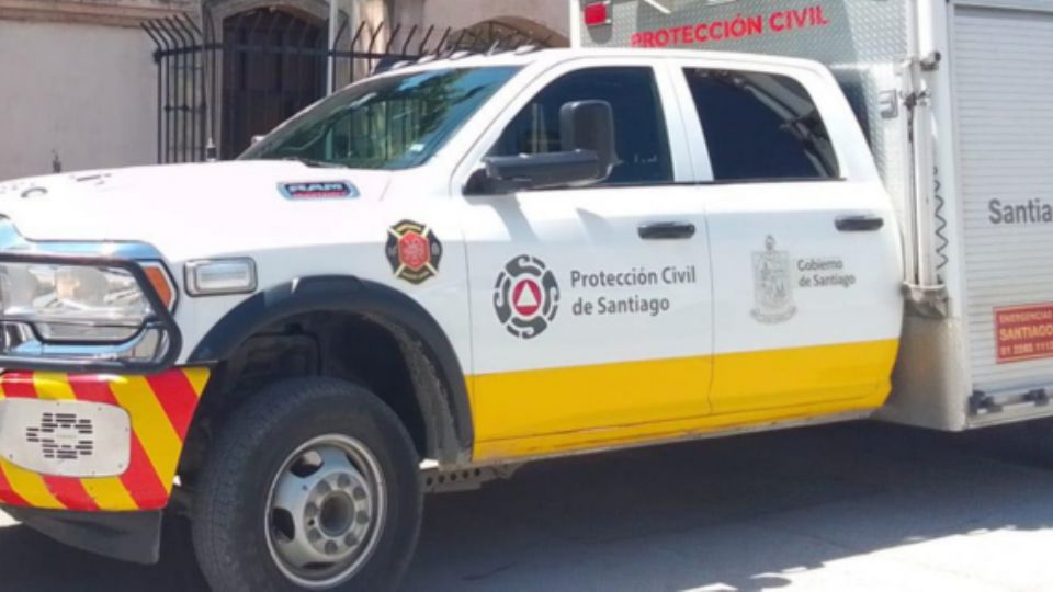 Al lugar llegaron elementos de Protección Civil de Santiago.