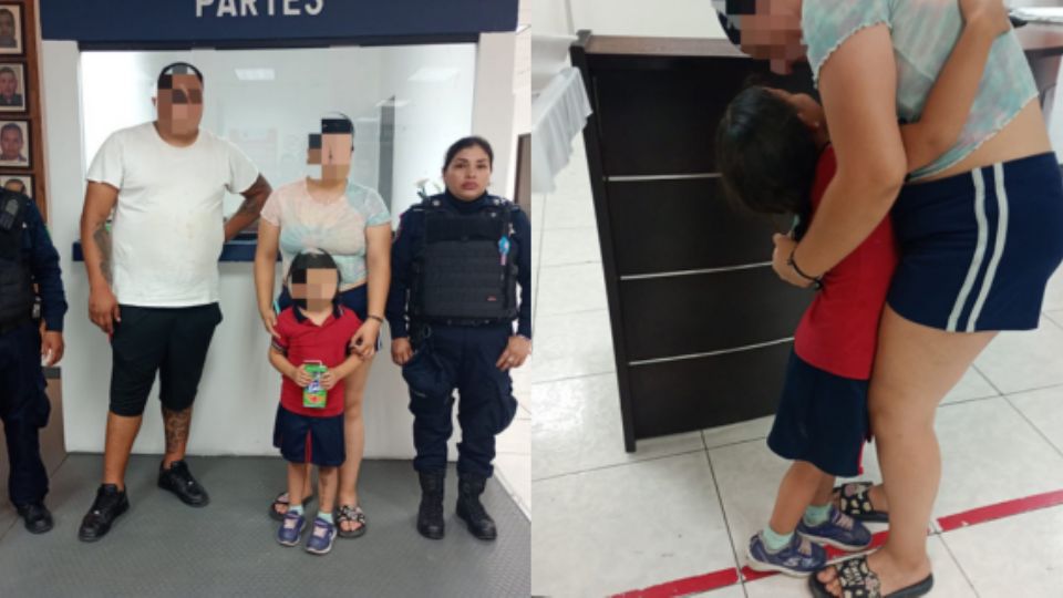 La niña logró reencontrarse con sus padres.