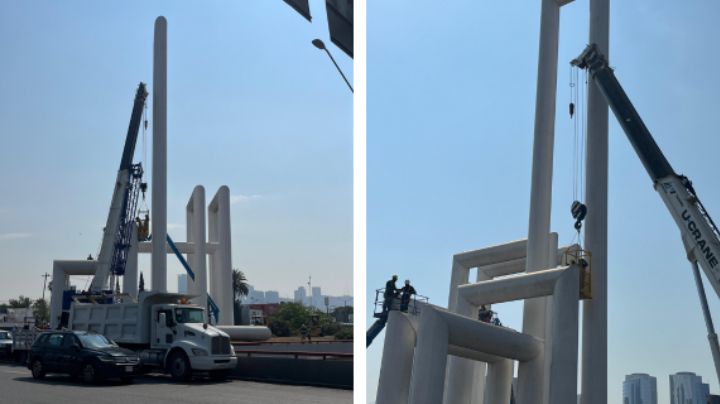 Inicia reubicación de escultura y tubos en Gómez Morín: primera etapa durará seis meses