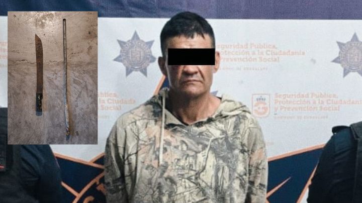 Hombre amenaza a vecina con machete porque ‘se le quedó viendo’ en Guadalupe