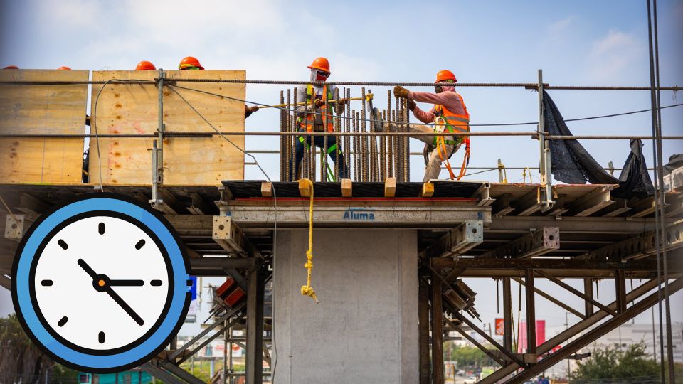 Trabajadores de la construcción en Monterrey | Facebook / Samuel García
