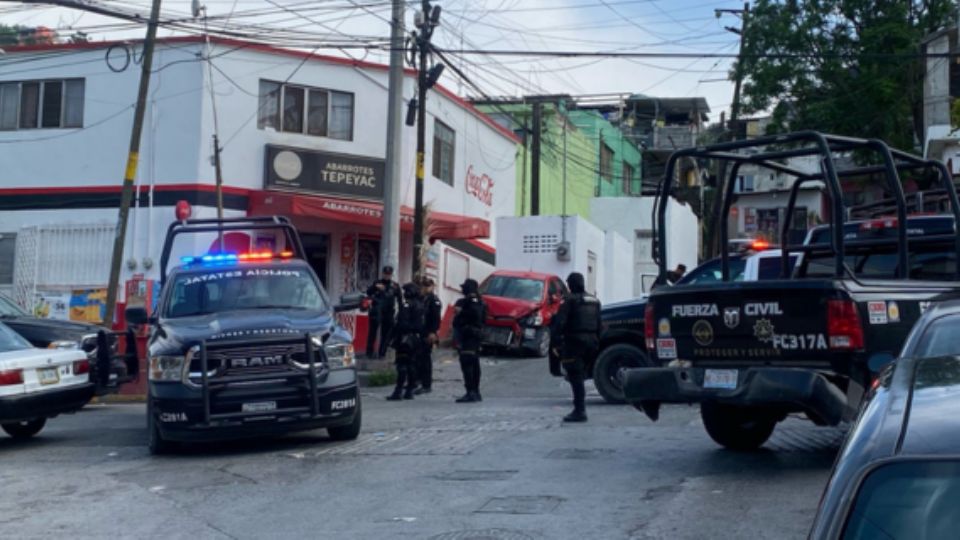 Al lugar llegaron elementos de distintas corporaciones policiacas.
