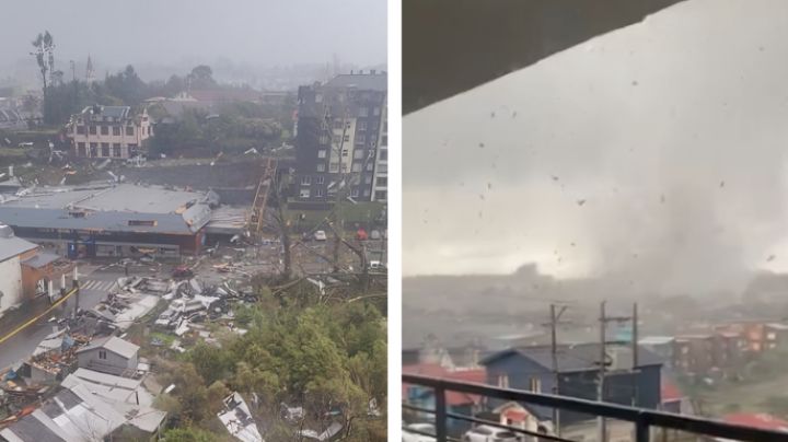 Tornado sorprende a Chile; arrasó con casas y autos