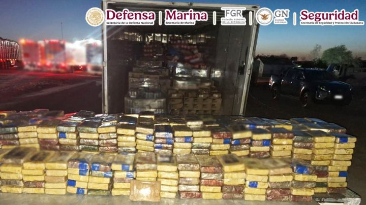 Detienen a integrante del Cartel del Pacífico con más de 700 kilos de cocaína en Sonora