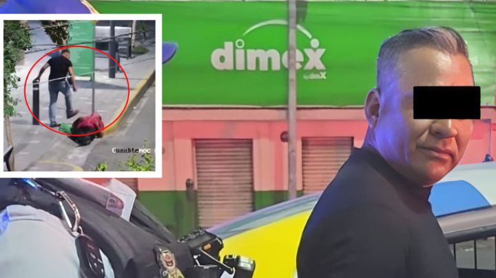 Cae por agredir a patadas a un hombre que le pidió dinero para el camión en Monterrey