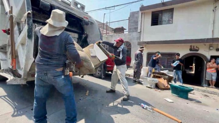 Santa Catarina retira 220 toneladas de escombro y elimina cableado en desuso