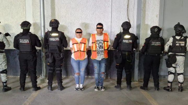 Detienen a pareja vinculada a un grupo delictivo en Juárez, NL