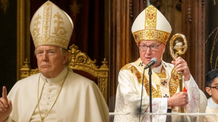 Cardenal de EU enfrenta a Trump por foto vestido de Papa; 'no ha estado bien'