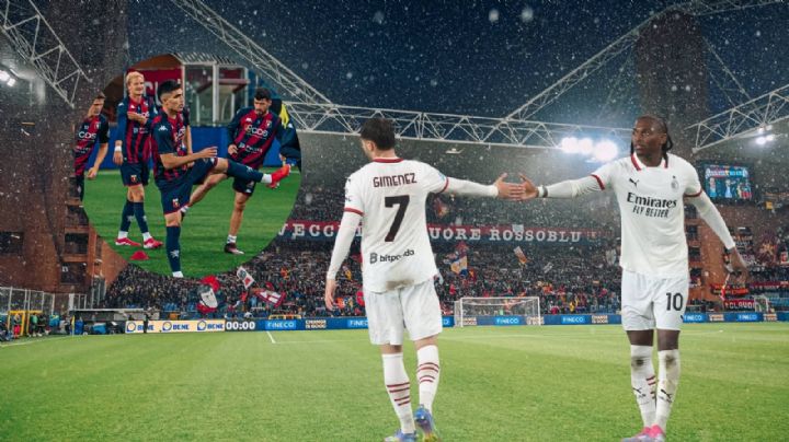 Con asistencia de Santi Giménez, Milán remonta ante el Genoa de Johan Vásquez