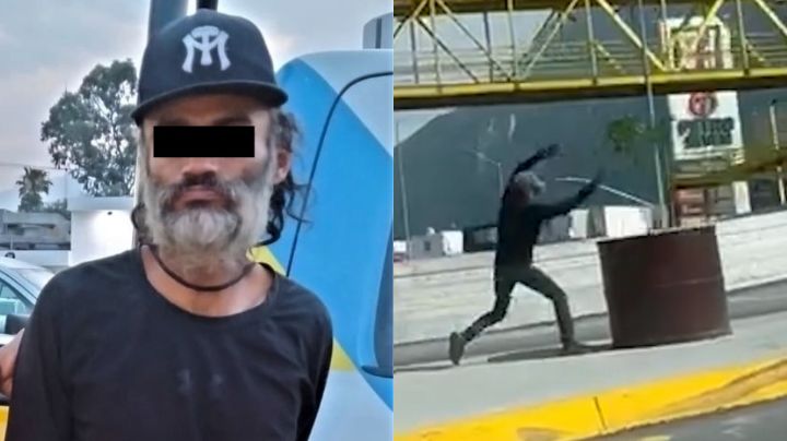 Arrestan a hombre por arrancar árboles de maceteros en Monterrey
