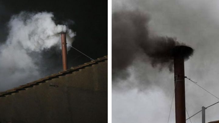 ¿Qué significa el humo blanco o negro en el cónclave?