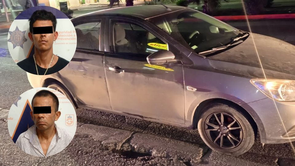 Hombres detenidos por robo de auto en Juárez