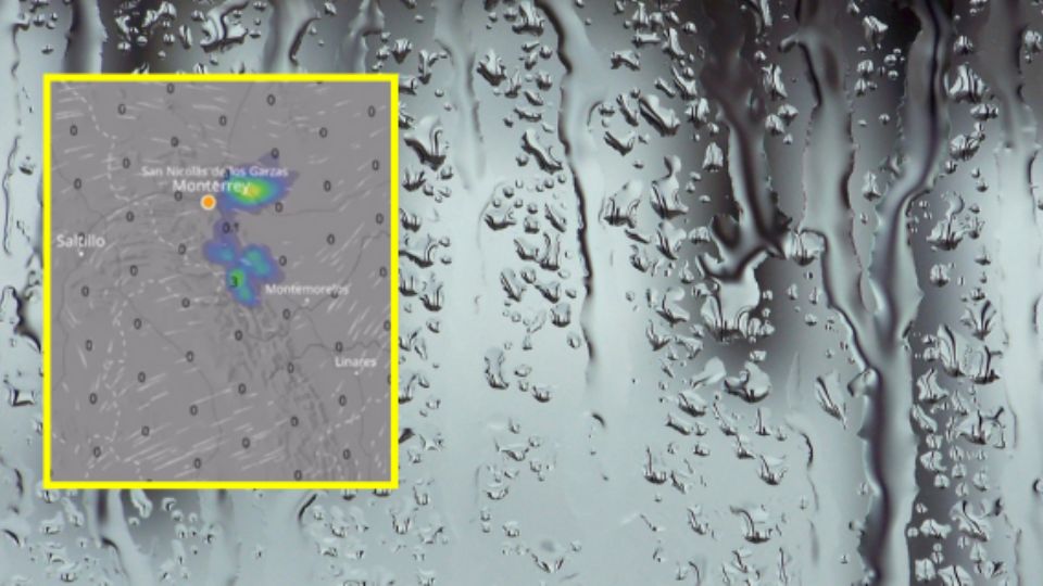 Radar de lluvias de Protección Civil de Nuevo León.