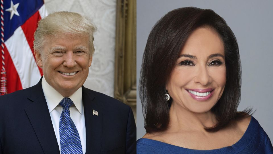 Donald Trump y Jeanine Pirro.