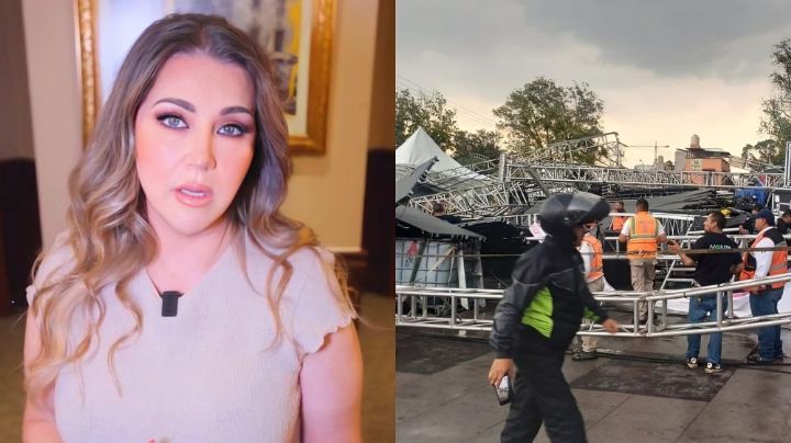 Alicia Villarreal se pronuncia tras desplome del escenario en CDMX; se iba a presentar
