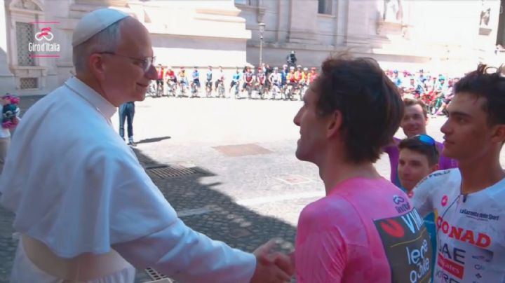 Giro de Italia: Isaac del Toro es recibido por el Papa León XIV