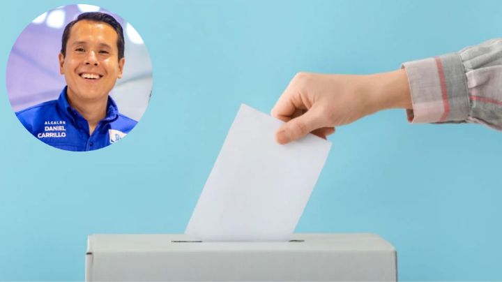 Daniel Carrillo acude a votar en las elecciones judiciales en NL